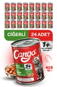 Cango Yetişkin Yaş Kedi Maması Ciğerli 415Gr 24Lü - 1