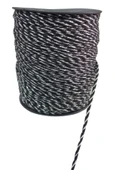 Bileklik ipi, Hediye Paketleme ipi, Şans, Bereket, Aşk, Şifa, Güç 1 mm Pamuk  1 metre Siyah - 1