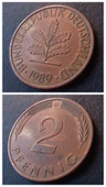 Escoines 39963689a706366194 1989 D Almanya 2Pfennig ÇÇT+ para thumbnail 1
