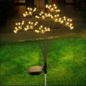 SOLAR 80 LED SARI RENK YILDIZ PATLAMASI LED BAHÇE AYDINLATMA SOLAR BAHÇE SÜSÜ SGE1004 - 1