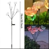 SOLAR 6 TOP LED SARI RENK DENİZ ANASI LED BAHÇE AYDINLATMA SOLAR BAHÇE SÜSÜ SGE1004 - 5