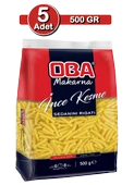 Oba İnce Kesme Makarna 500 g x 5 Adet | Ev Tipi Çoklu Çorbalık Paket - 1