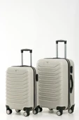 YEFA PP Polipropilen Kırılmaz Orta & Kabin Boy 2'li Valiz Seti thumbnail 1