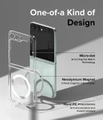 Galaxy Z Flip 7 Mika Sararmaz Şeffaf Sert Magsafe Kılıf thumbnail 4