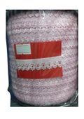 Çamaşır Lastiği Dantelli 1 cm 75 Metre 1 Top Açık Pembe - 1
