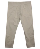 Erkek 118 -156 Kilo Arası İçin Uygun Lastikli Paça Bağcıklı Battal Boy Gabardin Pantolon Taş - 2