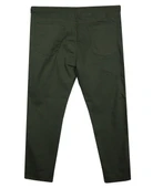 Erkek 118 -156 Kilo Arası İçin Uygun Lastikli Paça Bağcıklı Battal Boy Gabardin Pantolon Haki - 2