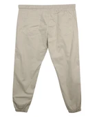 Erkek 118 -156 Kilo Arası İçin Uygun Lastikli Paça Bağcıklı Battal Boy Gabardin Pantolon Taş - 2