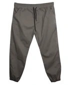 Erkek 118 -156 Kilo Arası İçin Uygun Lastikli Paça Bağcıklı Battal Boy Gabardin Pantolon Toprak - 1