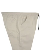 Erkek 118 -156 Kilo Arası İçin Uygun Lastikli Paça Bağcıklı Battal Boy Gabardin Pantolon Taş - 3