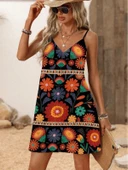 Lucky Life Kadın Ip Askılı V Yakalı Süprem Elbise thumbnail 2