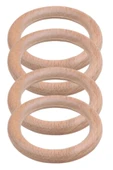 Makrome Tahta Halka 6 cm - 2