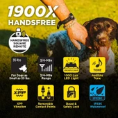 Dogtra 1900X Eller Serbest E-Collar Köpek Eğitimi - 3/4 Mil, 20+ Kg Köpekler - 2