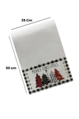 Valerine Life Merry Christmas Mutfak Kurulama Fırın Beyaz El Havlusu %100 Pamuklu 35x50cm 2 Adet thumbnail 2