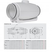 Soler & Palau TD 800/200 Susturuculu Ultra Sessiz 900 m³/h Ø 200mm Yuvarlak Kanal Fanı Soler Palau Silent Tasarruflu AGMair Agm Havalandırma - 2