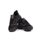 Kız Çocuk Siyah Fileli Rahat Günlük Sneaker Nefes Alan Spor Ayakkabı thumbnail 2