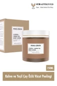 Body Scrub | Kahve + Yeşil Çay Özlü Vücut Peelingi | BHA + Jojoba Yağı 250 ML - 2