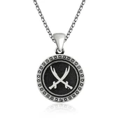 ​Gümüş Zülfikar Kılıcı Desenli Kolye thumbnail 1