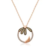 Gümüş Papatya "Seviyor" Kolye thumbnail 1