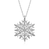 Gümüş Kar Tanesi Kolye thumbnail 2