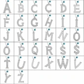 Gümüş Nazar Rodyum F Harfi Kadın Kolye thumbnail 2