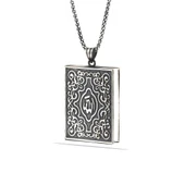 Gümüş İçi Açılabilen Allah Yazılı Muskalık Kolye thumbnail 1