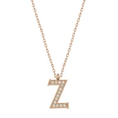 Gümüş Rose Z Harfi Kadın Kolye thumbnail 1