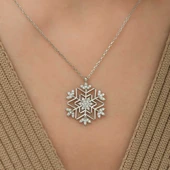 Gümüş Kar Tanesi Kolye thumbnail 2