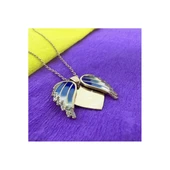 Gümüş Rose Kalpli İsimli Bayan Kolye thumbnail 2