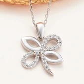 Gümüş Yusufçuk Kadın Kolye thumbnail 1