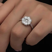 Gümüş Baget Taşlı Kadın Yüzük thumbnail 2