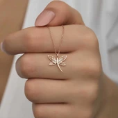 Gümüş Rose Yusufçuk Kadın Kolye thumbnail 2