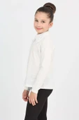 Toontoy Kız Çocuk Okul Dantel Yaka Tişört - 9