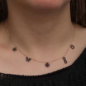 Gümüş Rose Şans Kadın Kolye thumbnail 3