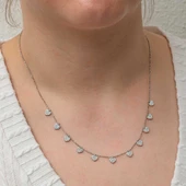 Gümüş Kalpli Şans Kadın Kolye thumbnail 3