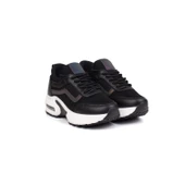 Kız Çocuk Siyah Beyaz Fileli Rahat Günlük Sneaker Nefes Alan Spor Ayakkabı thumbnail 1