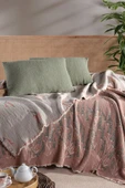 MYLASA HOME Mylasahome Müslin Kosha Serisi Lavanta Desenli Yorgan 240x260cm - 2