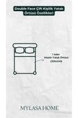 MYLASA HOME Double Face 4 Katlı Müslin Çift Taraflı Yatak Örtüsü Çift Kişilik - 3