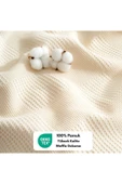 MYLASA HOME Waffle Pike Yatak Örtüsü Çift Kişilik - %100 Pamuk Hafif 4 Mevsim Kullanım Yüksek Kaliteli Pikeler - 2