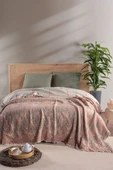 MYLASA HOME Mylasahome Müslin Kosha Serisi Lavanta Desenli Yorgan 240x260cm - 1