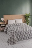 Cozy Nest 100 Doğal Pamuk Çift Kişilik Yatak Örtüsü-Baskılı Pike - 190x220 cm (7 FARKLI DESEN) - 1