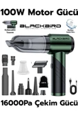 Blackbird MK-5802 16000PA Katlanabilir Kablosuz Araç Süpürgesi | 3 Kademeli Güç | Şarjlı El Süpürgesi - 1