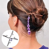 Kolay Saç Toplama Örgü Yapma Tokası Saç Şekillendirme Seti thumbnail 1