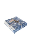 MYLASA HOME Müslin 4 Katlı Küçük Yaprak Desenli (JAKARLI) Çift Kişilik Yatak Örtüsü-yazlık Pike 240x260cm - 3