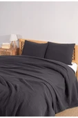 MYLASA HOME Müslin Tek Kişilik Yatak Örtüsü Seti 180 X 230 Cm, 2 Parça, Yazlık Yastık Kılıfı Ve Pike Takımı - 2