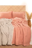 MYLASA HOME Şal Desen Yatak Örtüsü - 1