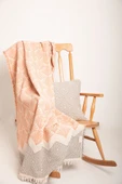 MYLASA HOME %100 Pamuk Pan Desenli Çok Amaçlı Koltuk Şalı 130 x 170 (Kırlentsiz) - 1