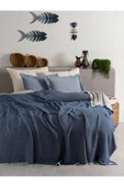 MYLASA HOME Double Face Planets 4 Katlı Müslin Yatak Örtüsü Çift Kişilik 220x240cm - 1