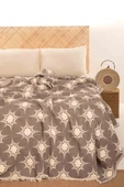 MYLASA HOME Müslin Kosha Serisi Jakarlı Hybrid Çift Kişilik Yorgan Antrasit 220x240cm - 1