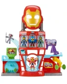 Marvel Iron Man and His Awesome Friends Iron Quarters Oyun Seti G1259 thumbnail 2
